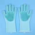 Gants de nettoyage de massage de toilettage pour animaux de compagnie super doux